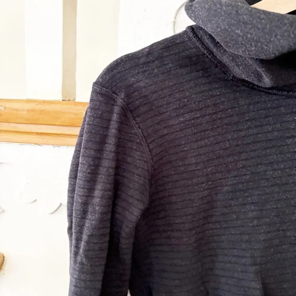 Lululemon Double Up Reversible Pullover Black Double‑Knit Cotton Modal Size S